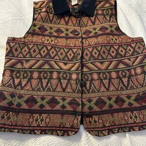 Stonebridge Vintage 90s Southwest Tribal Inspired Vest - Size M